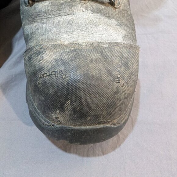 UNIK Contractor Traction 8" Safety Work Boots Black Leather Vibram Sole Sz 10EEE - Picture 5 of 9